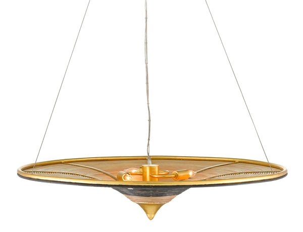 Canaan Chandelier - Exquisite Rattan and Wrought Iron Design with Adjustable Height for Modern Spaces