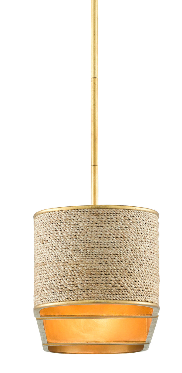 Tenby Oval Chandelier - Modern Elegance with Gilded Gold & Natural Rope for Stunning Interiors