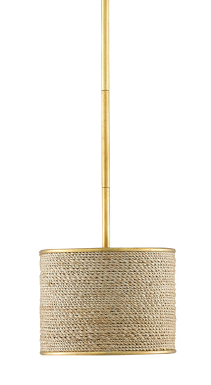 Tenby Oval Chandelier - Modern Elegance with Gilded Gold & Natural Rope for Stunning Interiors