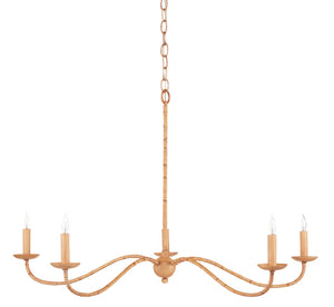 Saxon Rattan Small Chandelier – Elegant Adjustable Lighting Fixture with Modern Vintage Charm