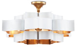 Grand Lotus White Chandelier