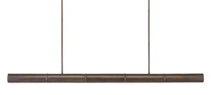 Lyon Large Linear Chandelier - Stylish Bronze Verdigris Light Fixture for Kitchens & Game Rooms