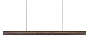 Lyon Large Linear Chandelier - Stylish Bronze Verdigris Light Fixture for Kitchens & Game Rooms