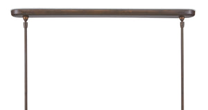 Lyon Large Linear Chandelier - Stylish Bronze Verdigris Light Fixture for Kitchens & Game Rooms