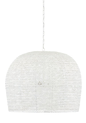 Piero Large White Iron Chandelier – Stunning Adjustable Light Fixture with Textural Elegance