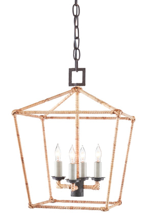 Denison Rattan Small Lantern