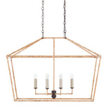 Denison Rattan Rectangular Lantern