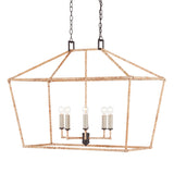 Denison Rattan Rectangular Lantern