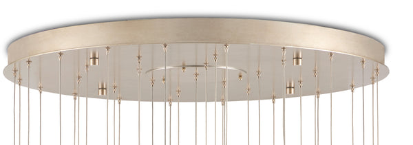 Escenia 36-Light Multi-Drop Pendant - Stunning Selenite Shades with Adjustable Height & Silver Finish