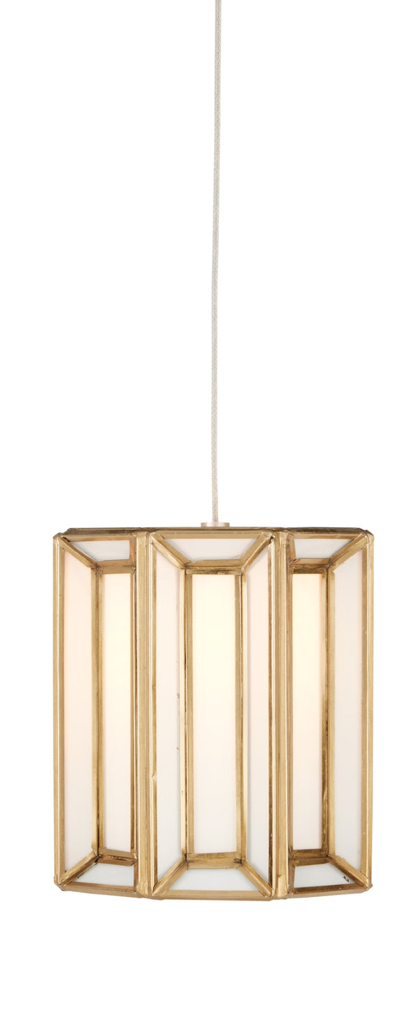 Daze 1-Light Multi-Drop Pendant in Antique Brass & White Milk Glass - Elegant Adjustable Lighting Fixture