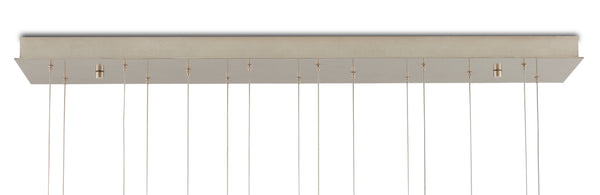 Rame 15-Light Multi-Drop Pendant - Dazzling Mercury Glass Shades with Elegant Copper & Silver Finish