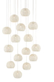 Piero Round 15-Light Multi-Drop Pendant