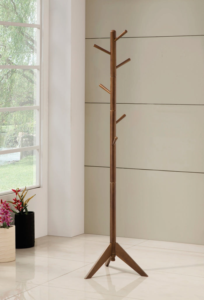 Contemporary Coat Rack with 6 Hooks