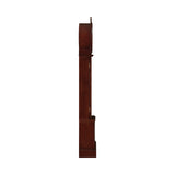 Contemporary Grandfather Clock with Chime Brown Red