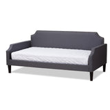Walden Modern and Contemporary Grey Fabric Upholstered Twin Size Sofa Daybed