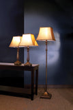 Traditional 3-piece Lamp Set Brown and Beige