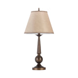 Traditional Cone shade Table Lamps Bronze and Beige (Set of 2)