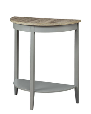 Justino Transitional Console Table Gray Oak (Wood Grain Pattern) • Gray 90161-ACME