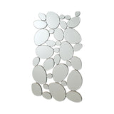 Contemporary Pebble-Shaped Decorative Mirror - Unique Wall Accent for Modern Interiors, 51.5" H