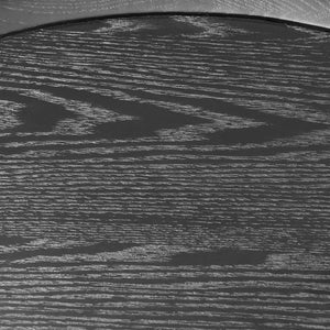 Niklaus 22" Round Side Table in Black Ash Wood and Black Base