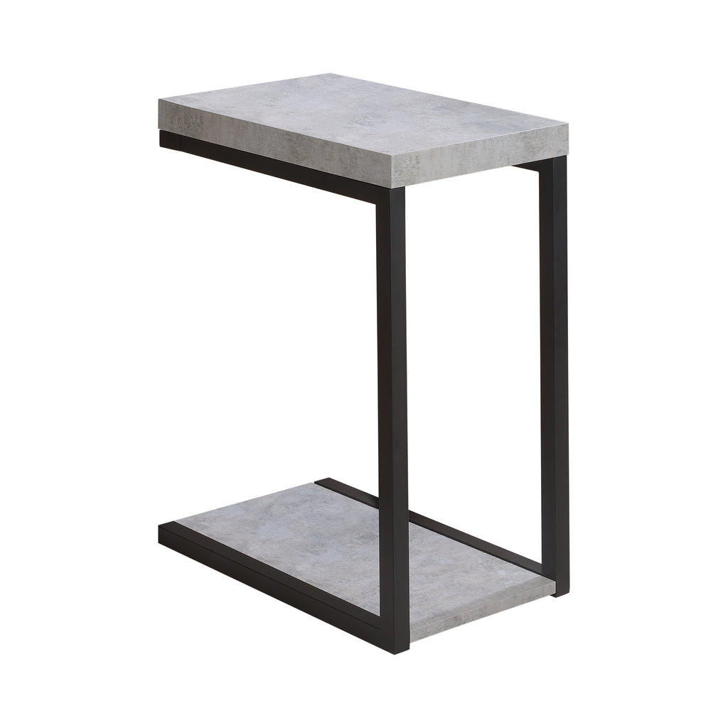 Casual Accent Table Cement and Black