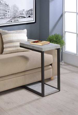 Casual Accent Table Cement and Black