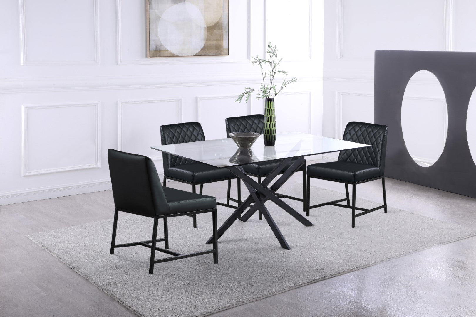 Xander Contemporary Dining Table - Thumbnail 3