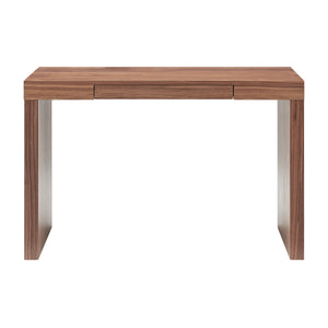 EuroStyle Doug Desk in Walnut with One Drawer 90303-WAL