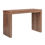 EuroStyle Doug Desk in Walnut with One Drawer 90303-WAL