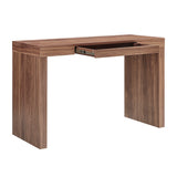 EuroStyle Doug Desk in Walnut with One Drawer 90303-WAL