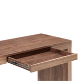 EuroStyle Doug Desk in Walnut with One Drawer 90303-WAL