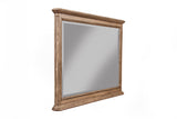 Alpine Furniture Melbourne Mirror, French Truffle 1200-06 French Truffle Plantation Mahogany Solids & Okoume Veneer 47 x 2 x 39