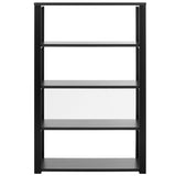 Dillon 40-Inch Shelf/Shelving Unit with Matte Anthracite Shelves and Matte Black Frame