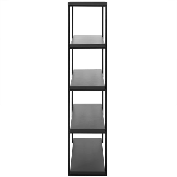 Dillon 40-Inch Shelf/Shelving Unit with Matte Anthracite Shelves and Matte Black Frame