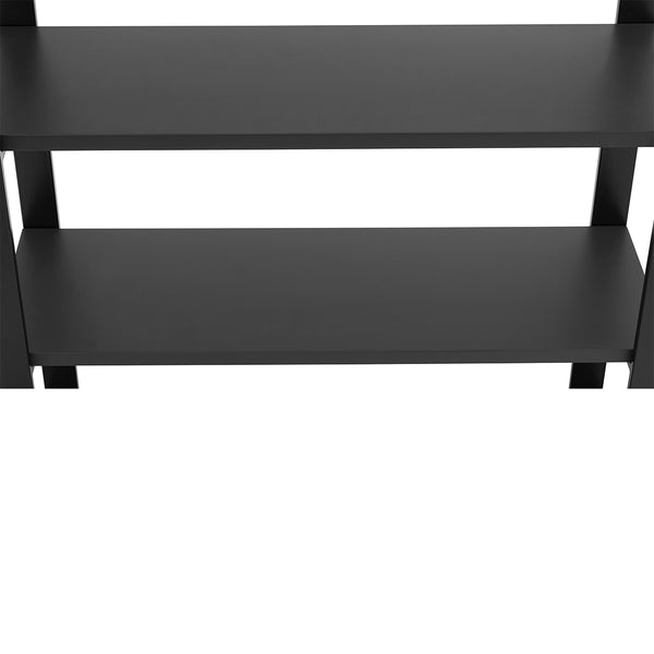 Dillon 40-Inch Shelf/Shelving Unit with Matte Anthracite Shelves and Matte Black Frame
