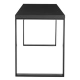 Dillon 48" Desk in Matte Anthracite with Matte Black Steel Base