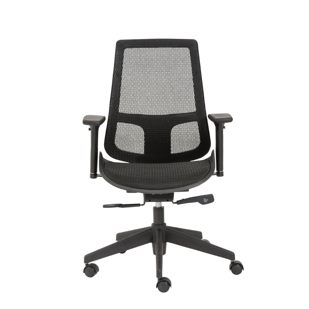 Vahn Office Chair in Black with Black Base