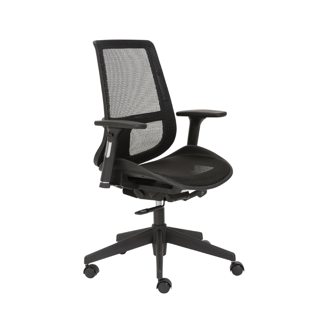 Vahn Office Chair in Black with Black Base