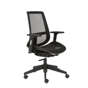 Vahn Office Chair in Black with Black Base
