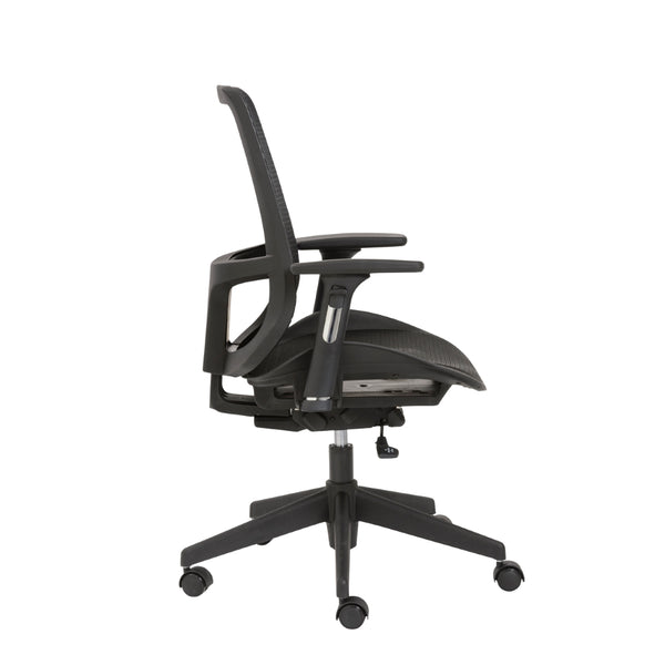 Vahn Office Chair in Black with Black Base