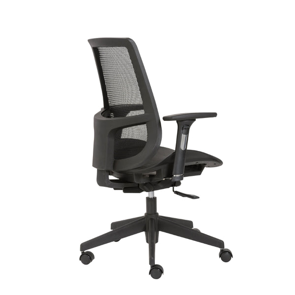 Vahn Office Chair in Black with Black Base