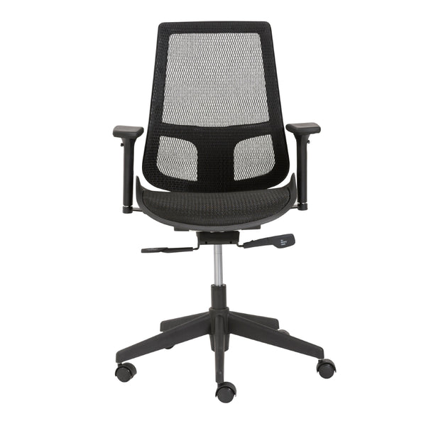 Vahn Office Chair in Black with Black Base