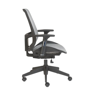 Vahn Office Chair in Gray with Black Base