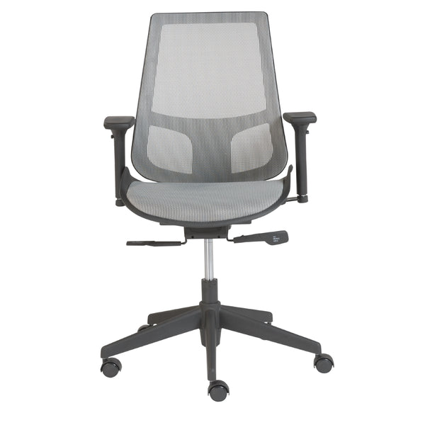 Vahn Office Chair in Gray with Black Base