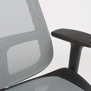 Vahn Office Chair in Gray with Black Base