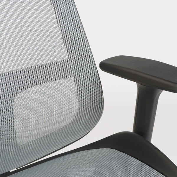Vahn Office Chair in Gray with Black Base