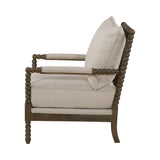 Traditional Cushion Back Accent Chair