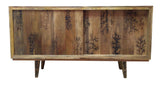 Kaiser Rustic Console Table WOOD CASE) Natural (Natural w/Light Burn Effect) 90542-ACME