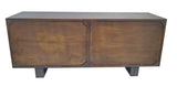 Milady Rustic Console Table WOOD CASE) Natural & Cherry (Natural + Warm Rich) 90548-ACME