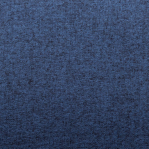 Minna Office Chair in Blue Fabric with Polished Aluminum Base